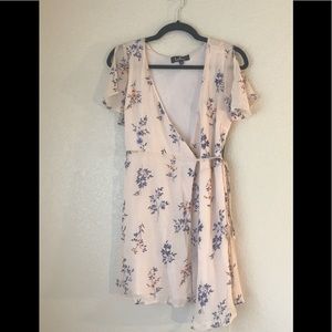 Brand new lulus pink wrap dress